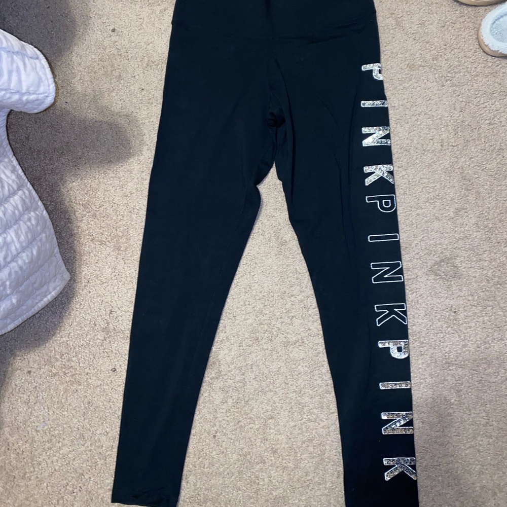 NWOT PINK full length yoga leggings